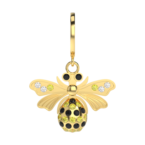 sparkling-bee-charm-gold