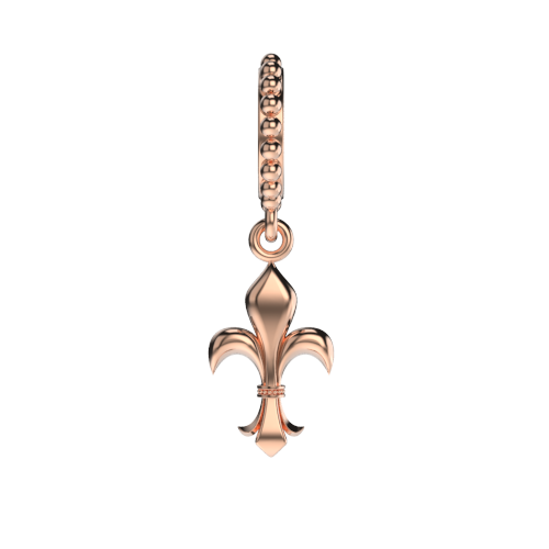 fleur-de-lis-charm-rosegold