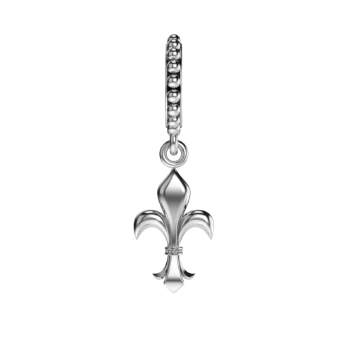 fleur-de-lis-charm-silver