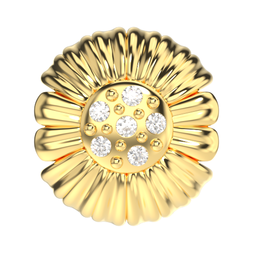 sunflower-charm-gold